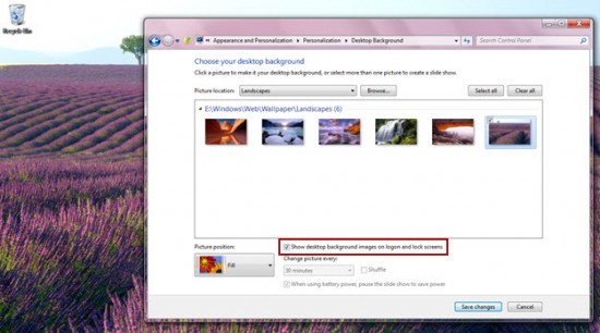 wallpaper logon. wallpaper as login screen?